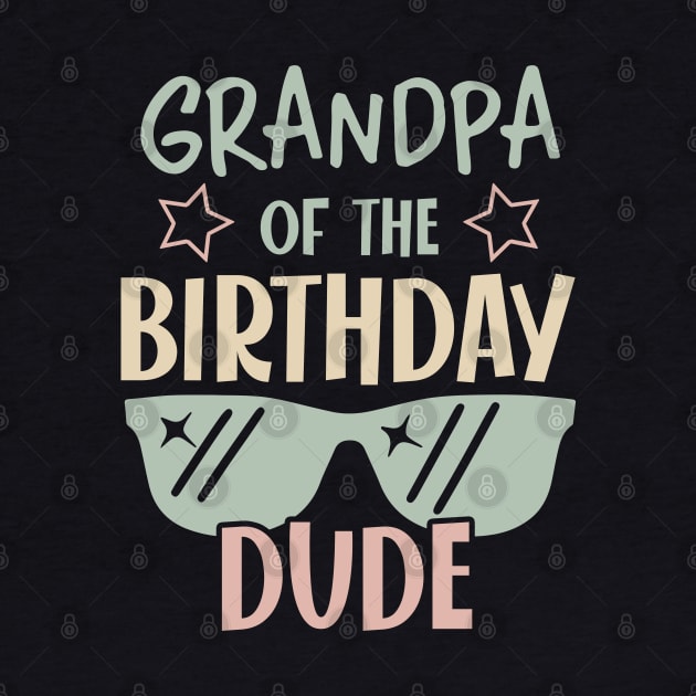 grandpa Of The Birthday Boy glasses B-day Gift For Boys Kids by tearbytea